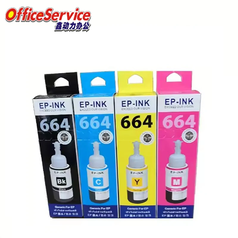 664 T6641 Refill Dey чернила, совместимые с принтером Epson L555 L565 ET-2600 L110 L120 L130 L365 L366 L375 L380 L382 L385 L495 L550