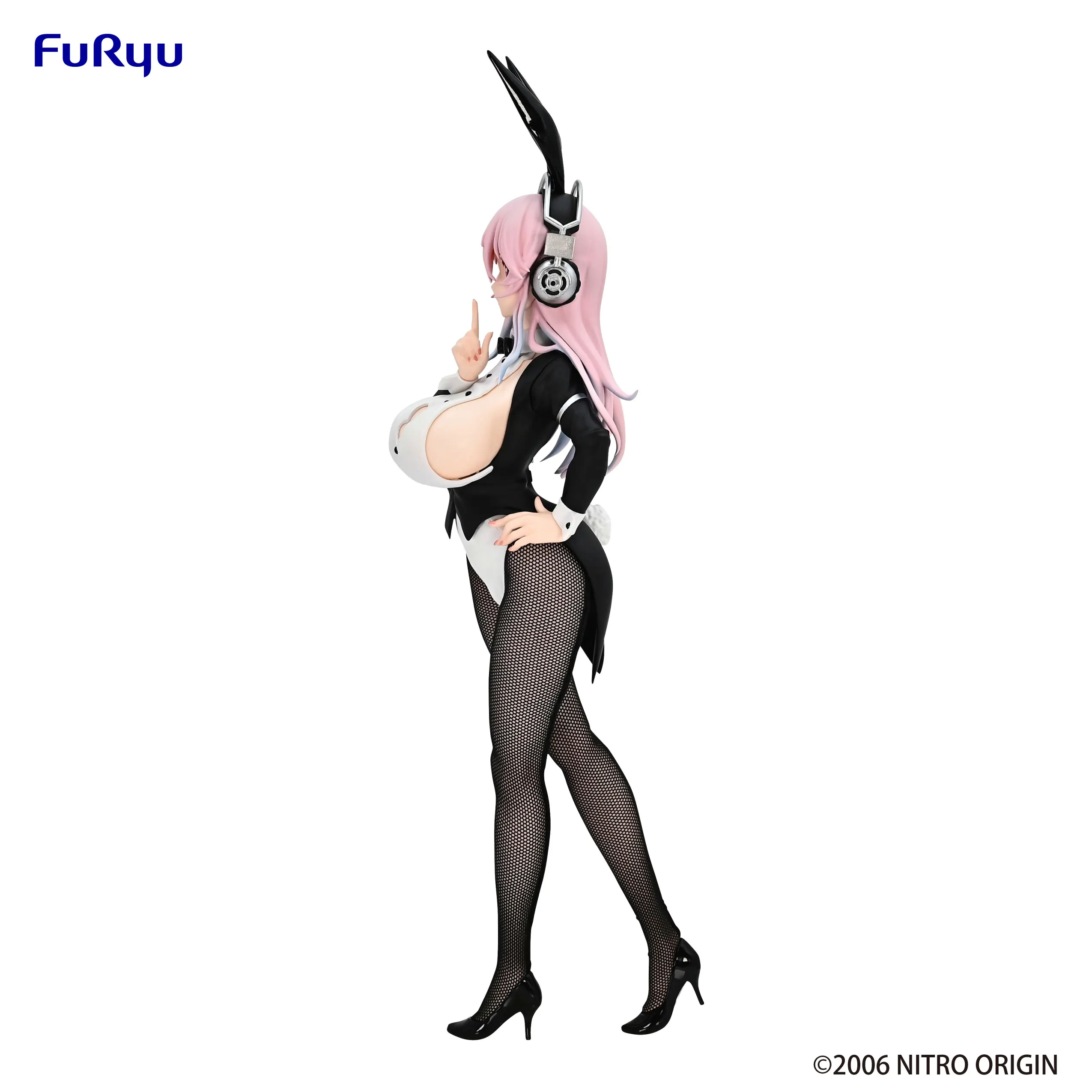 Stock Original Furyu Anime Figure SUPER SONICO BiCute Bunnies Figure Tailcoat ver. Action Figurine Collector Toys Model Doll