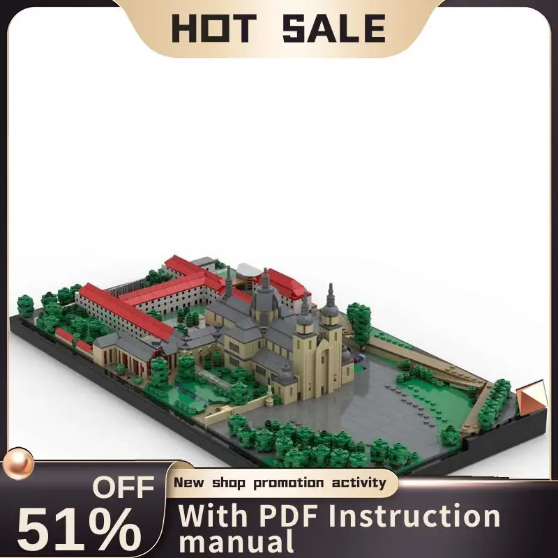 

New 3561Pcs Moc European Medieval Street View Fulda Cathedral Extended Model Diy Creative Ideas Bricks Toy Birthday Gift Blocks