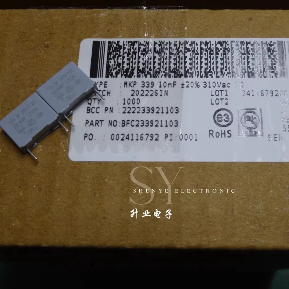 

10PCS MKP339 0.01uf/310vAC 10nf 103 New 10MM BFC233921103