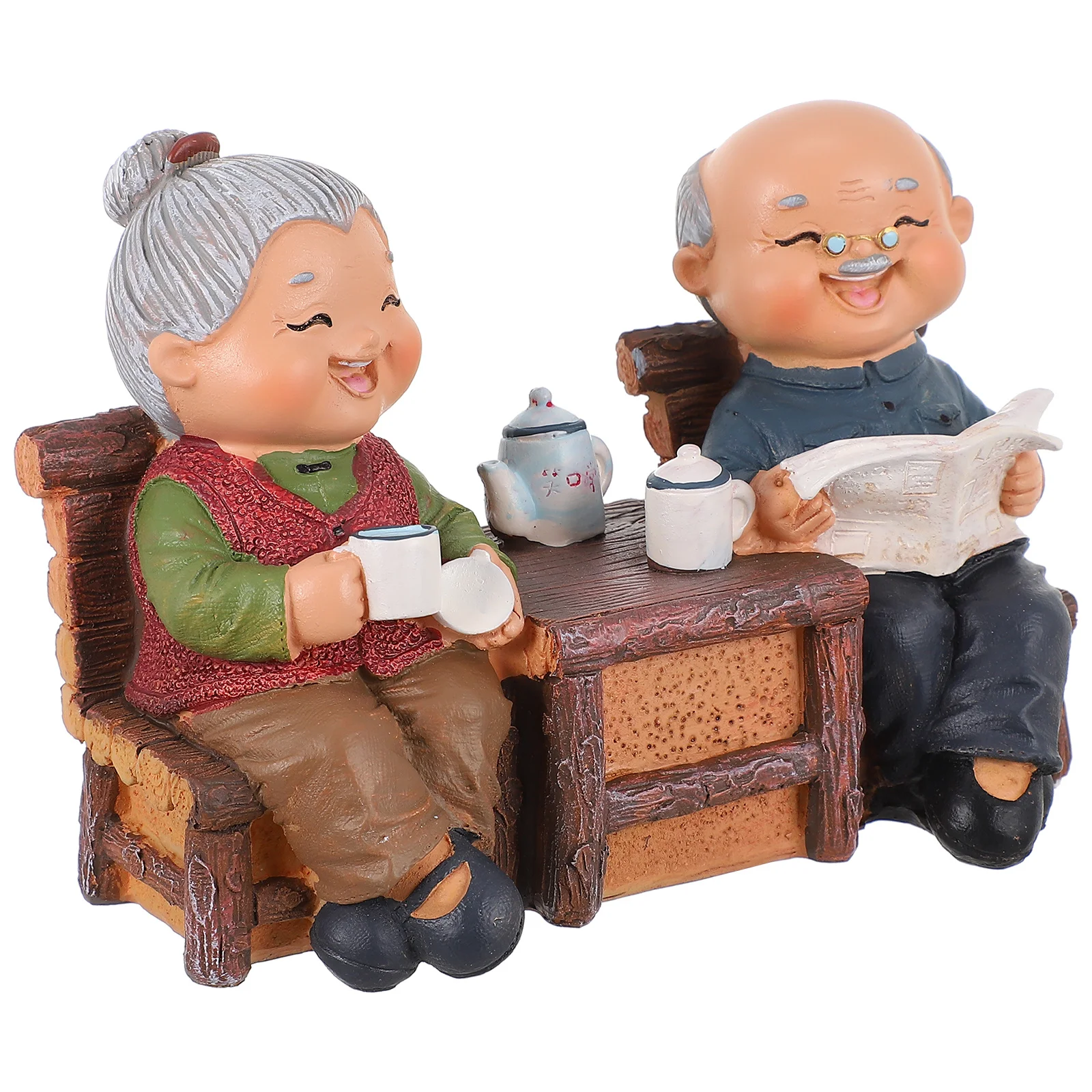 

1Pcs Elderly Couple Resin Crafts Safe Resin Table Decoration Wedding Desktop Romantic Valentine Gift Wedding Craft Decor