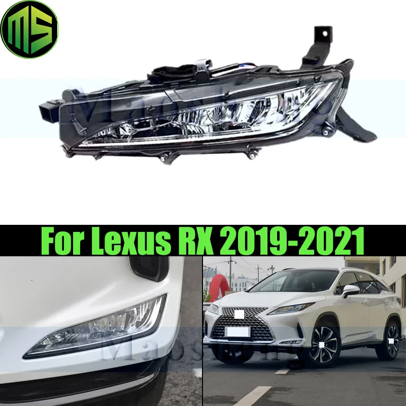 Maosheng LED Front Bumper Fog Light Fog Lamp For Lexus RX RX350 2019-2021 Daytime Running Light DRL Foglight Foglamp