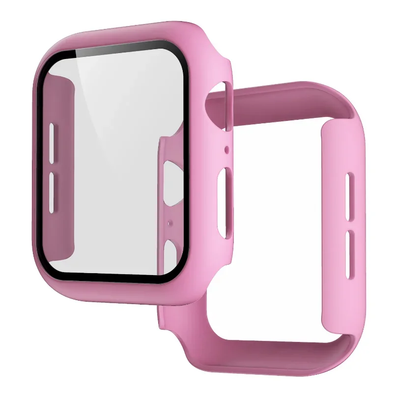 เคสกระจก + เคสสำหรับ Apple Watch SE 6 5 4 3 2 1 44มม. 40มม. 40มม. สำหรับ Apple Watch