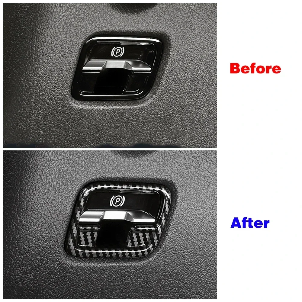 For Mercedes Benz C Class W206 C200 C220 C260 C300 2022 2024 Car Center Console Part Refit Decorate Trim Carbon Fiber Sticker