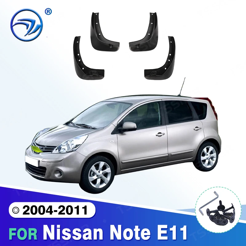 For Nissan Note E11 Gen 1 2004 - 2008 2009 2010 2011 Fender Mudguard Mud Flaps Guard Splash Flap Mudguards Car Accessories