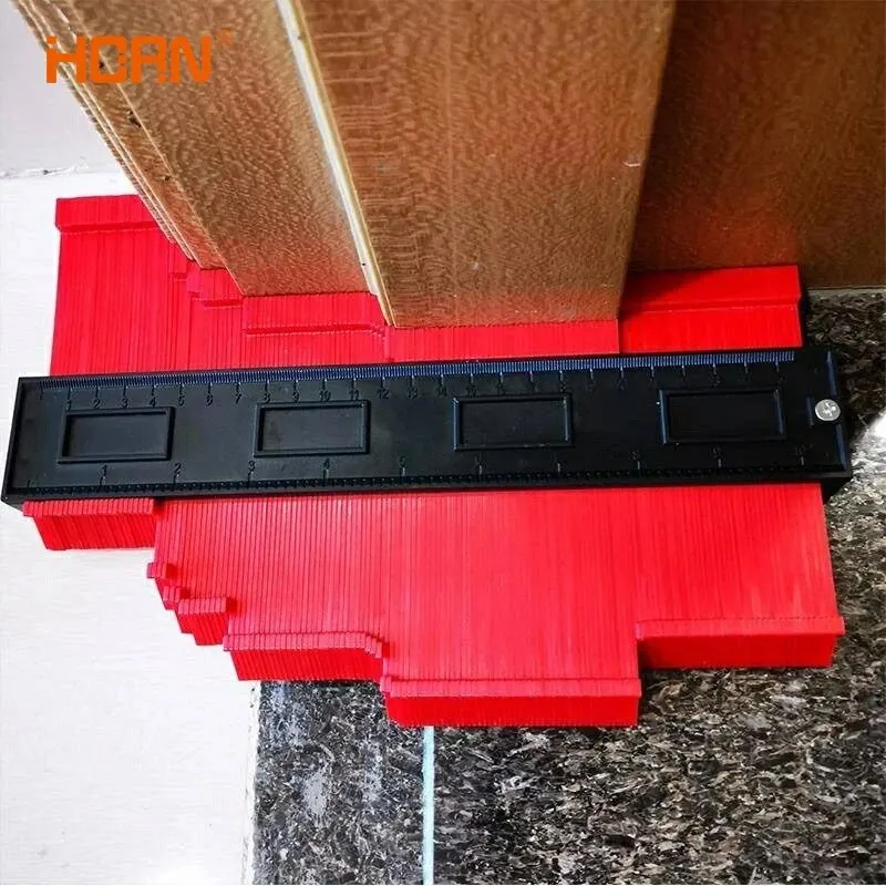 Contour Gauge Duplicator Ceramic Tile Carpet Cutting Template Profile Measuring Angle Ruler Contour Duplicator Woodworking Tools