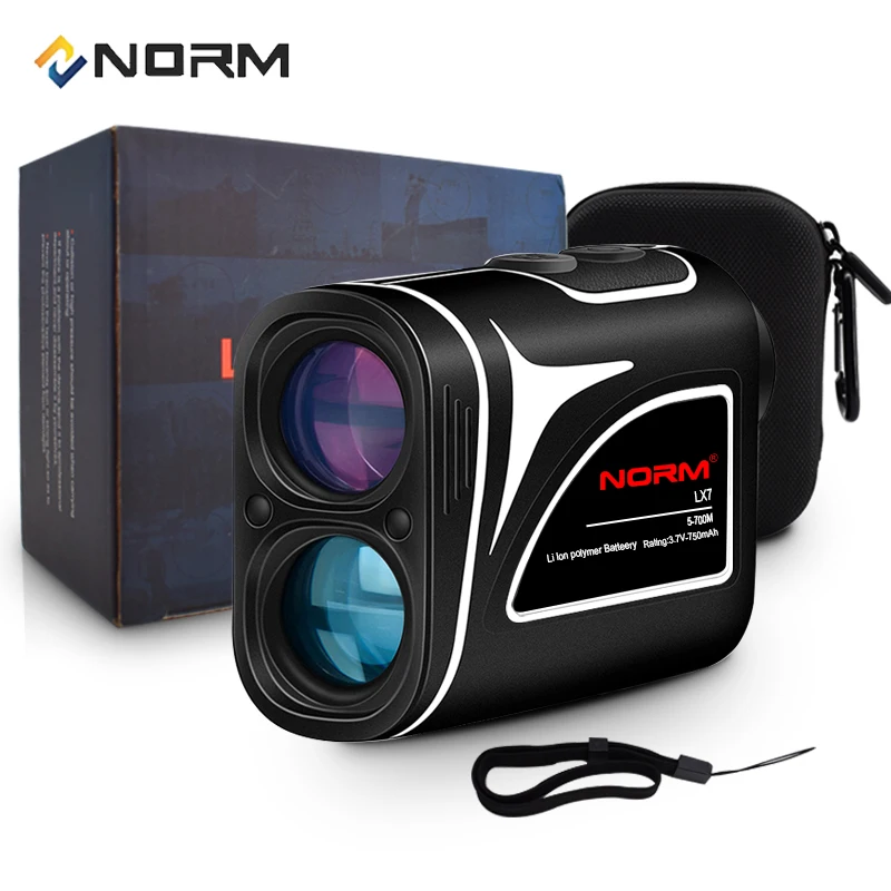 NORM Professional Laser Distance Meter Golf RangeFinder with Slope Trajectory Compensation