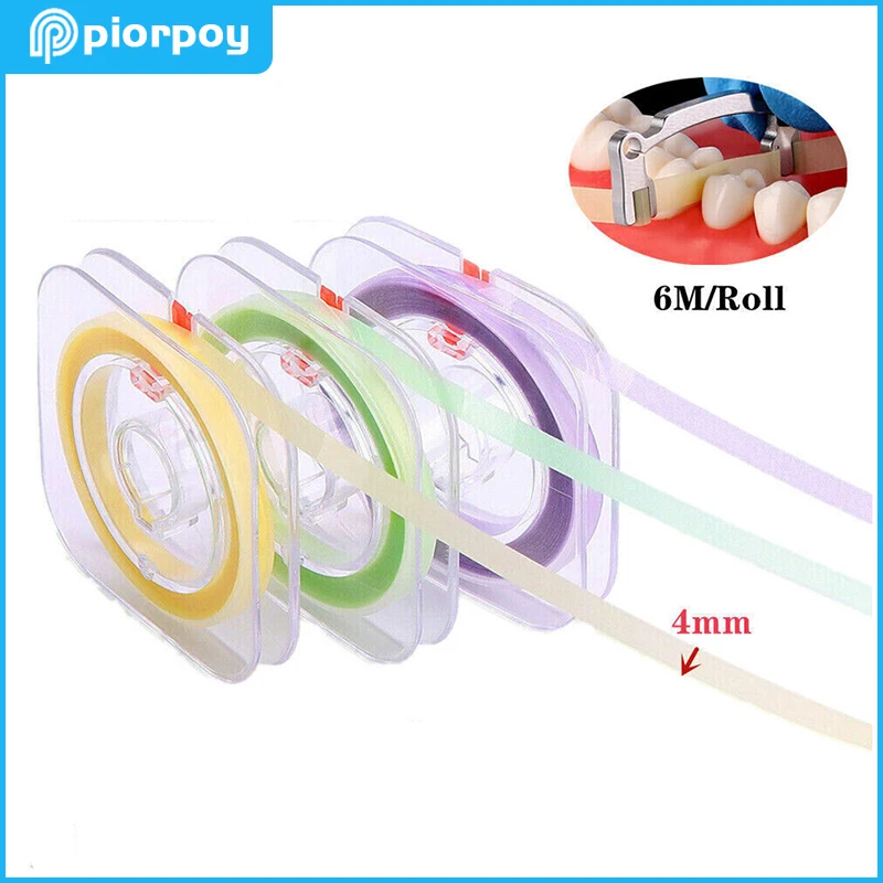 PIORPOY Dental Polishing Strips Roll Composite Resin Polyester Sanding Finishing Strip Fine Medium Coarse Dentistry Materials