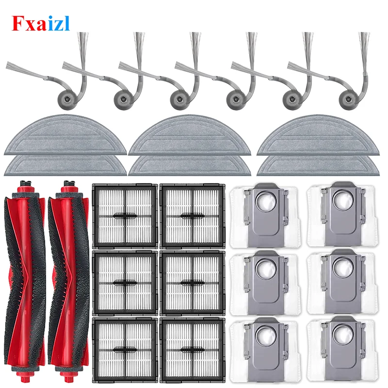 Für Roborock Q10 S5 / Q10 VF / Q10V / S8 Pro / S8 Pro Plus Teile Zubehör Hauptseitenbürste Filter Mopp Staubbeutel Ersatzteile