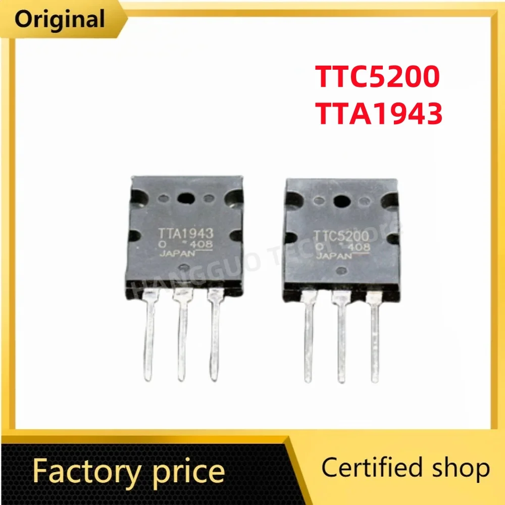 

10Pairs - 20Pairs Japan TTC5200 TTA1943 Audio Amplifier Transistor 230V 15A 150W TTC5200-O TTA1943-O