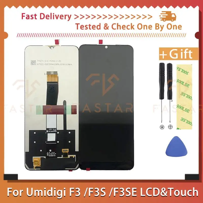 

F3S 6,7 "Тестированный для UMIDIGI F3 F3S F3 SE ЖК-дисплей с дигитайзером сенсорного экрана в сборе Замена экрана F3S ЖК-дисплей