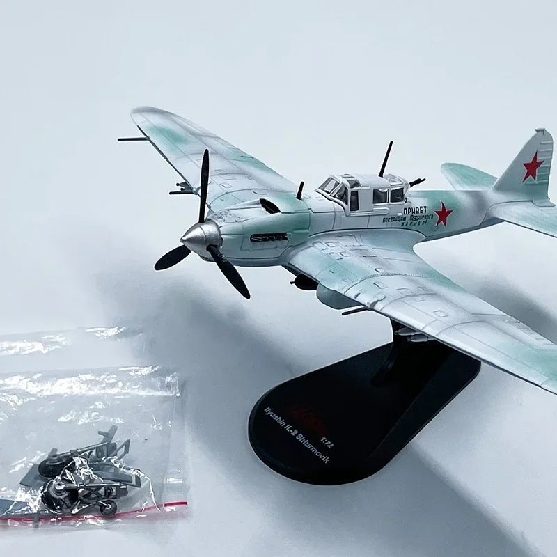 1/72 مقياس روسيا Ilyushin IL-2 Shturmovik IL II IL 2 طائرة مقاتلة طبق الاصل لعبة مجسمة لجمع العرض #4