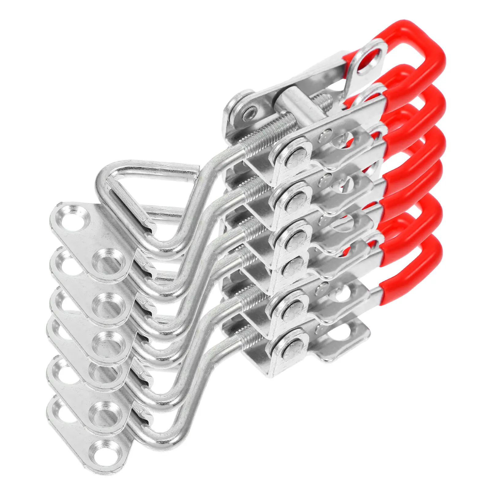 6Pcs Adjustable Toggle Latch Clamp Quick Release Bolt Style Heavy Duty Clamp for Door Trunk Freezer Cabinet Smoker Wooden Box