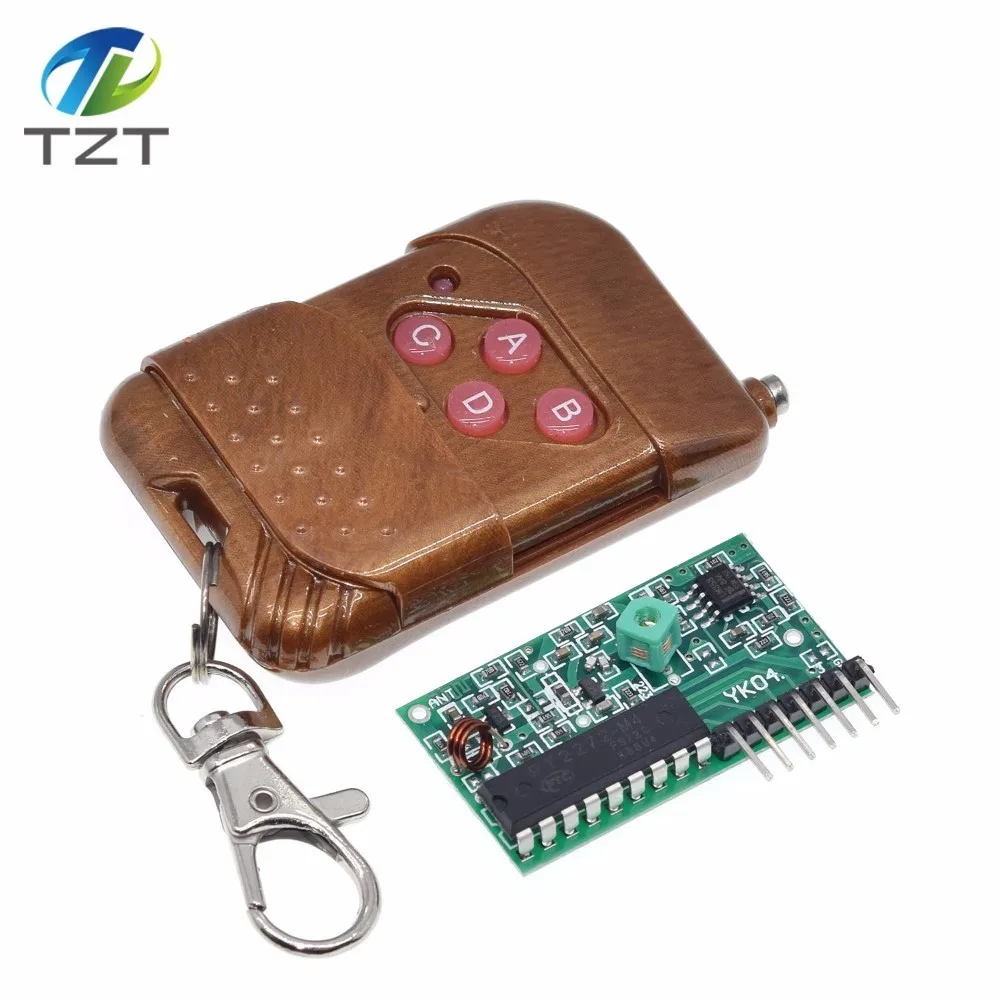 1 مجموعة 2 قطعة 2262/2272 أربع طرق طقم التحكم عن بعد اللاسلكي ، M4 استقبال القفل مع 4 مفاتيح التحكم عن بعد اللاسلكي