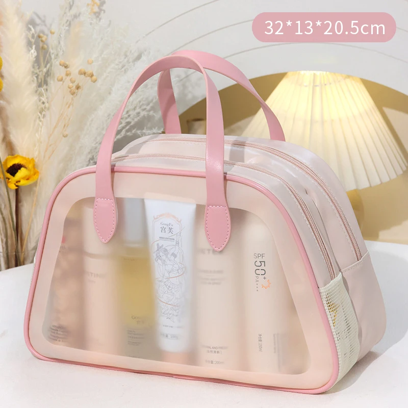 

Portable Travel Wash Bag Female Transparent Waterproof Cosmetic Bag Large Capacity Travel Toiletry Bag Beauty Women Case