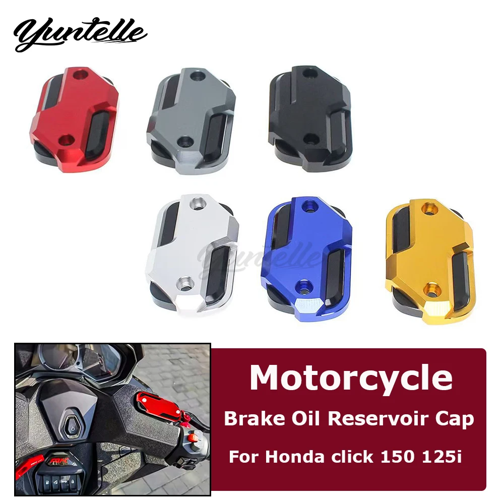 

CNC Front Brake Fluid Cover For Honda Click 125 150 160 125i 150i V2 V3 Motorcycle Accessories Motorbike Tank Oil Pump Cap Cup