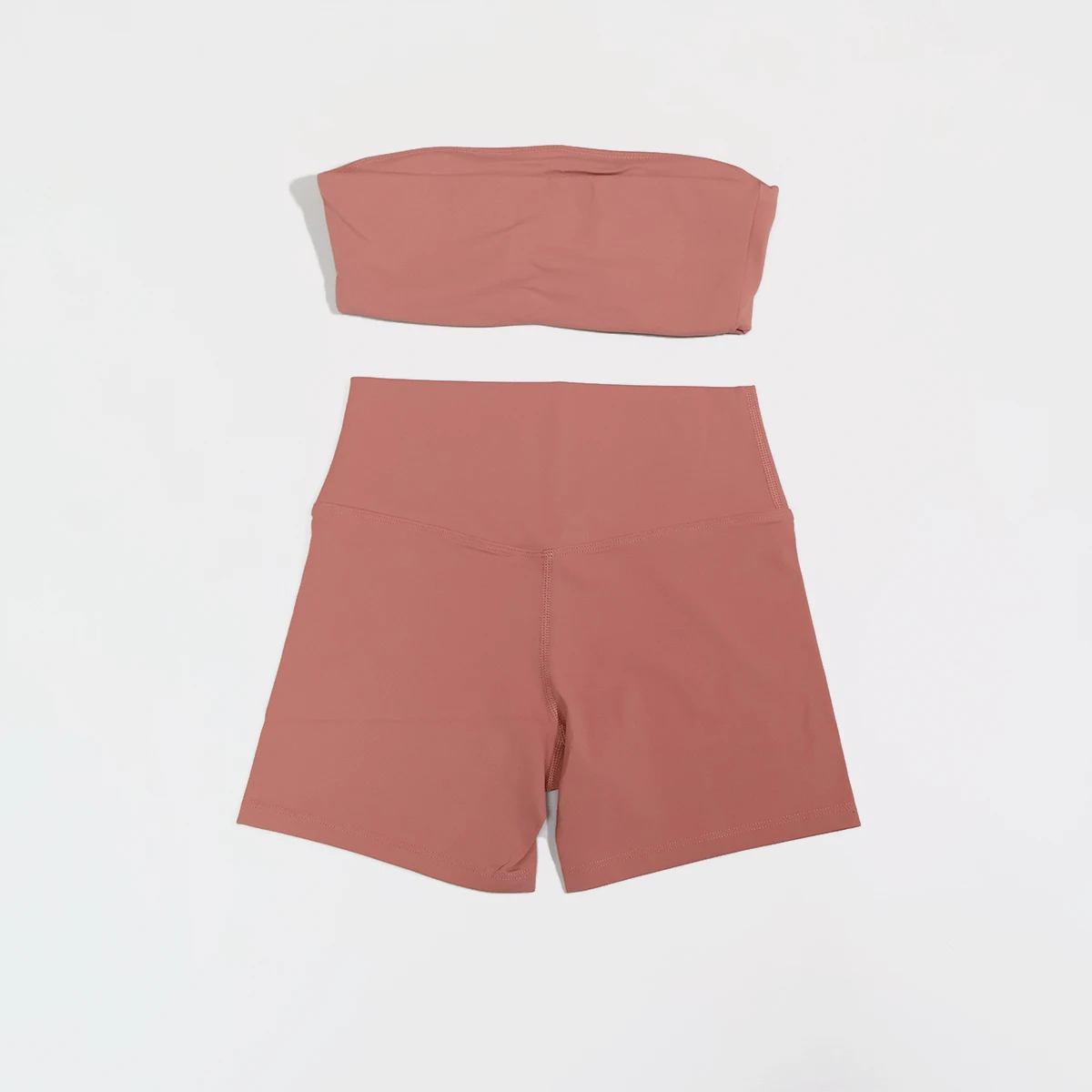 Sommerliches trägerloses Sport-BH- und Crop-Top-Set für Damen, Fitness, Yoga, Workout, Gym-Outfit, Deportivos Mujer, 2-teiliges Sportoutfit – Detail 14
