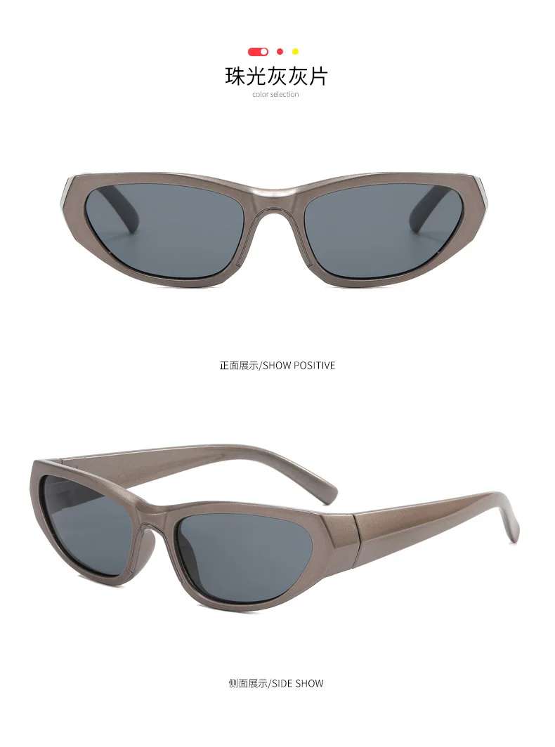 Neue rechteckige Sonnenbrillen für Damen und Herren, Vintage-Stil, Nachtclub, Hip-Hop, Punk, Sonnenbrillen, Trend, weiblich, Unisex, Y2K-Brillen für Damen – Detail 12