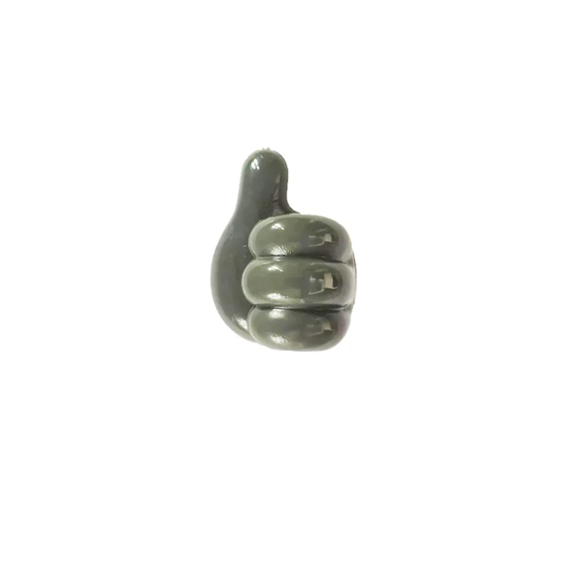 Self-adhesive thumb wall hook for hanging, cable clip, wall silicone hook for desk wire management, random colors