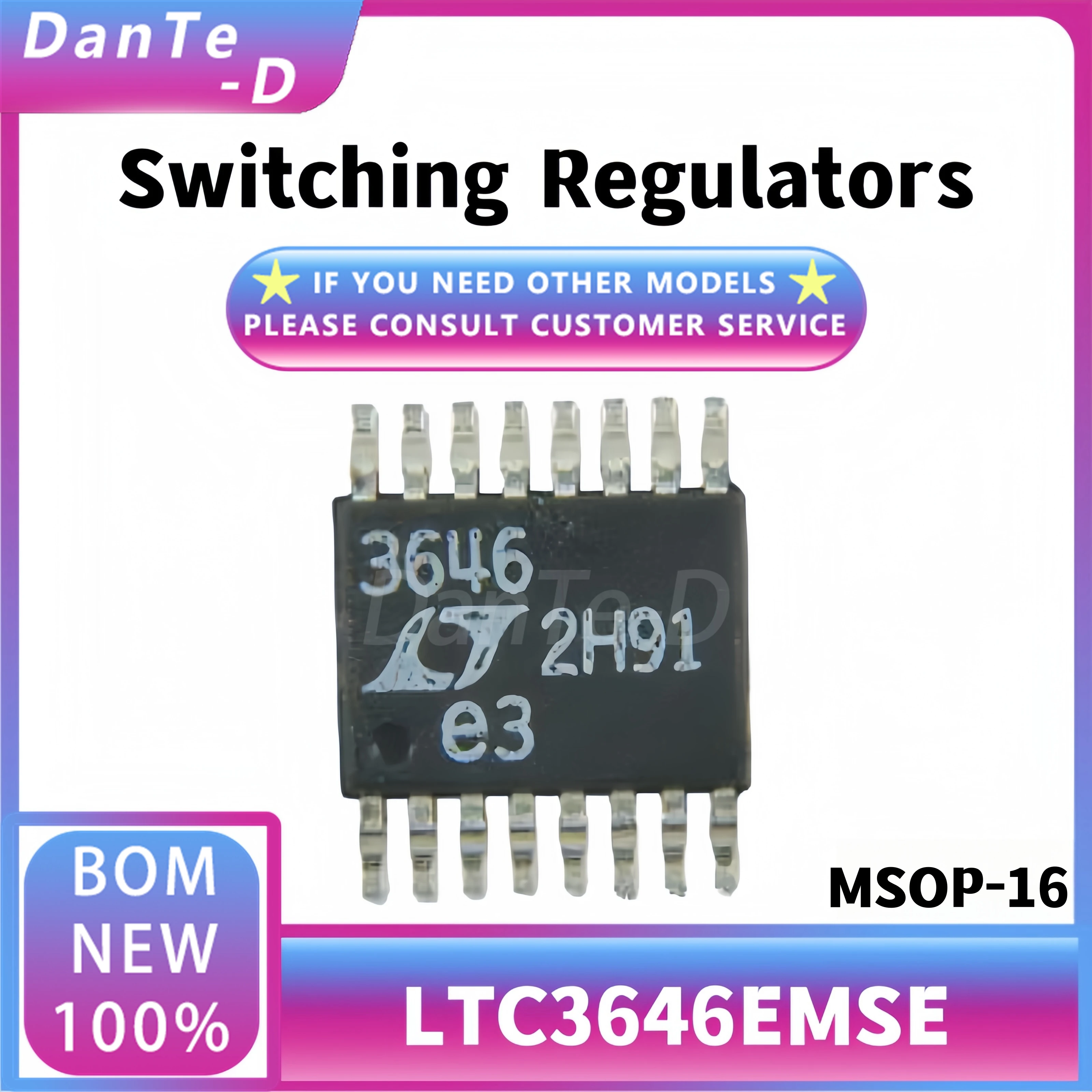 

LTC3646EMSE New original LTC3646 regulator MSOP-16