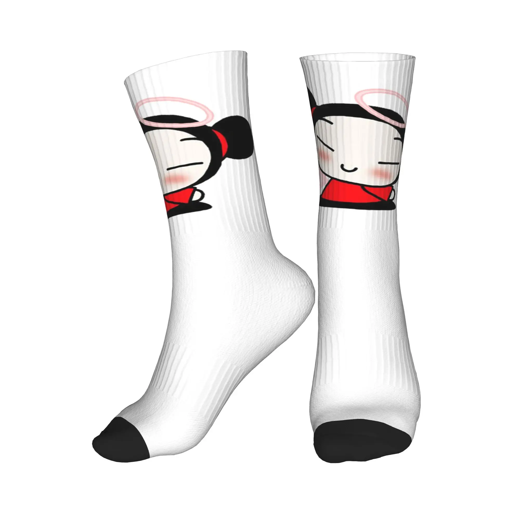 

All Seasons Cartoon Pucca Sport Middle Tube Socks High Quality Crew Socks Funny Stockings for Men Women
