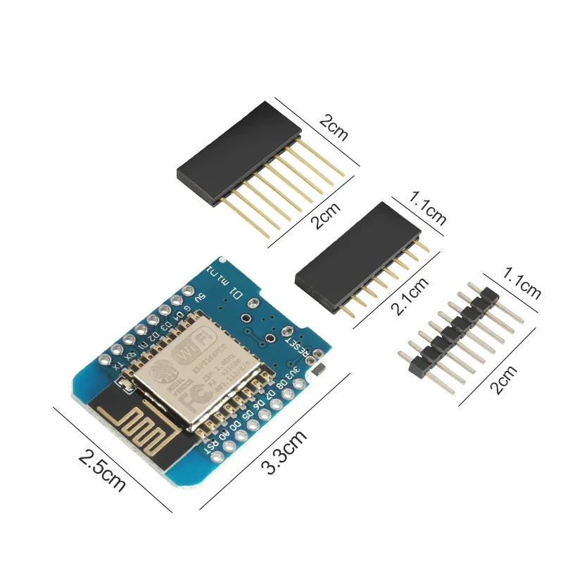لوحة تطوير ESP8266 -12 D1 ، مايكرو USB ، V ، مبنية على دبوس ، وحدة صغيرة WeMos D1 ، 5 ، 10