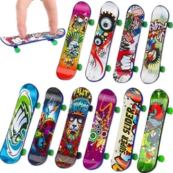 12pcs Mini Professional Skate Board Toys Cool Finger Sports Plastic Skateboards Creative Fingertip Toys for Adult and Kids