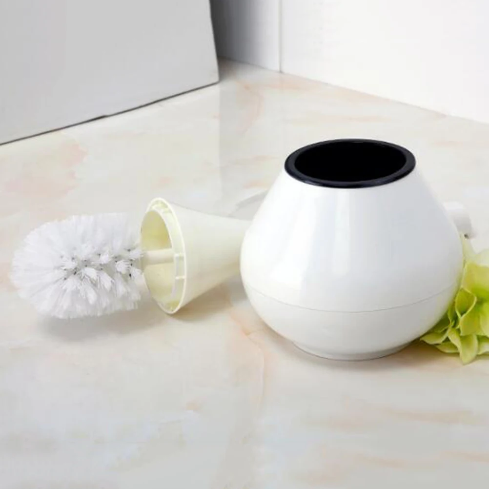 

Toilet Brush Set Premium Abs Pp Material Dense Soft Bristles Long Handle Deep Clean No Scratch Bathroom Home Hotel Office Use