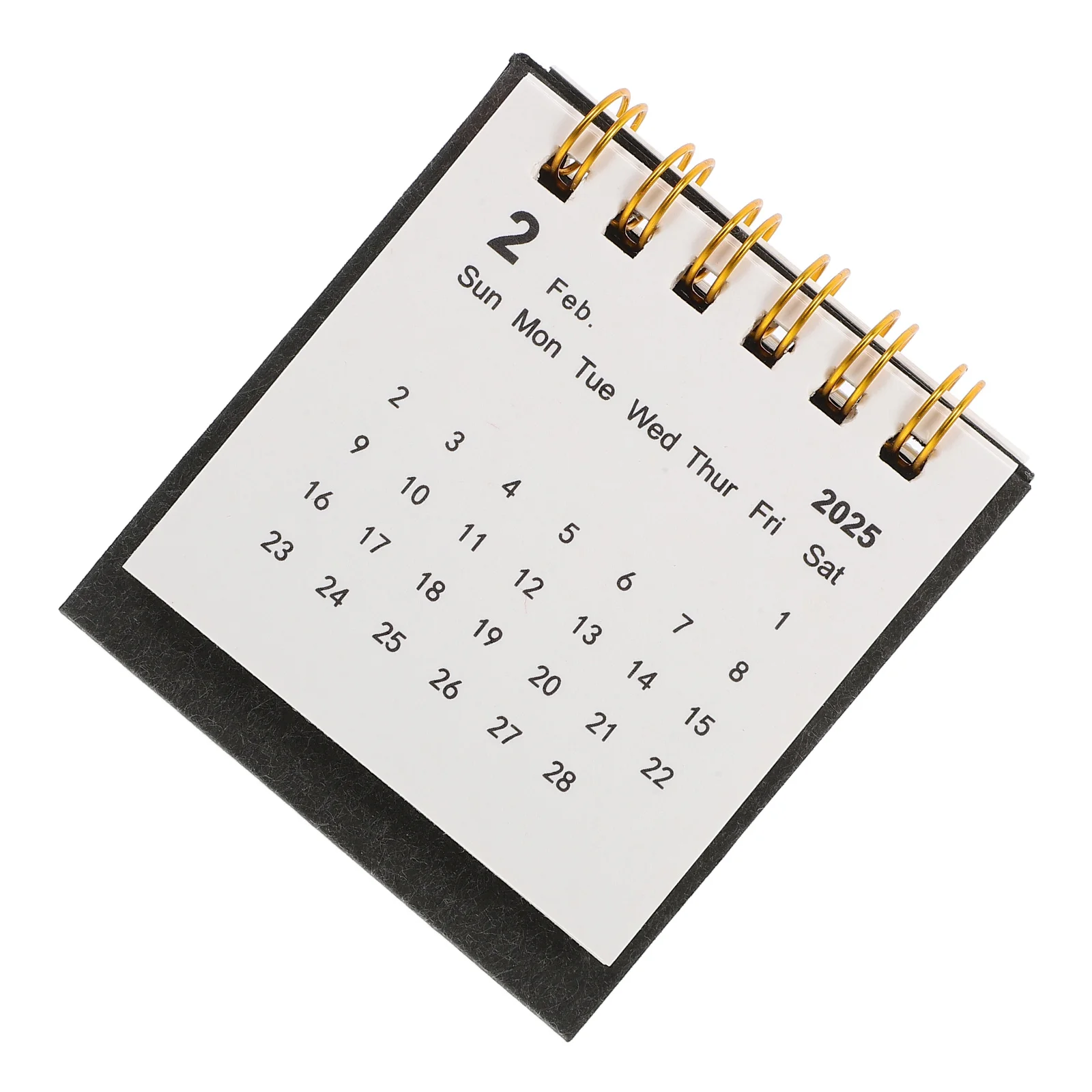 

Mini Desktop Calendar Creative Stylish Office Desk Decor Portable Month Planner July 2024 Dec 2025 Exquisite Paper Texture Coil