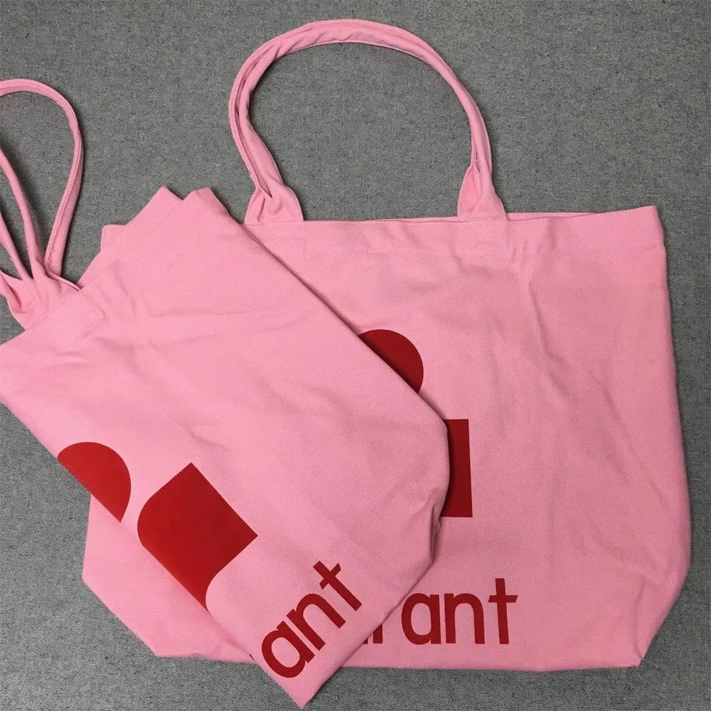 2026 Marant Neue Designer-Style Koreanische Marina Canvas-Tasche mit Strass-Verzierung, Lässige Einkaufstasche, Tragetasche, Schultertasche – Detail 5