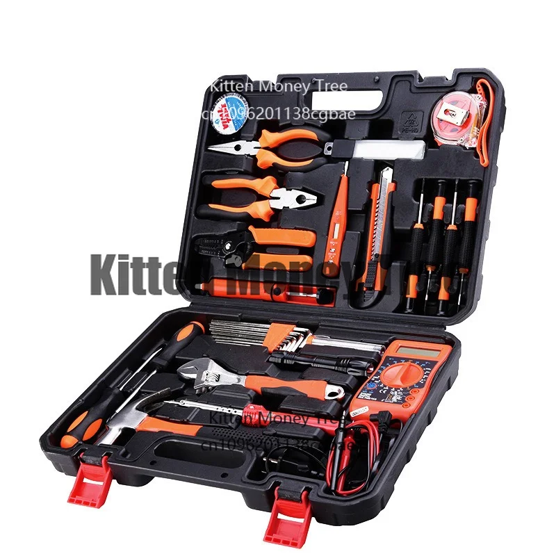 

Tool Box Automotive Tools Kit Set Hardware Screwdriver Saw Pliers Batch head Sleeve Wrench Socket Set Complete Kit Toolbox