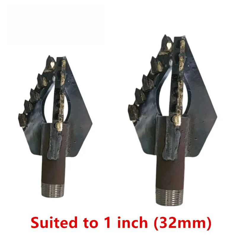 1 Inch 32mm Three-wing Alloy Drill Bit Din25 Joint Three-blade Drilling Bit, Agricultural Deep Well Exploration Drilling Rig
