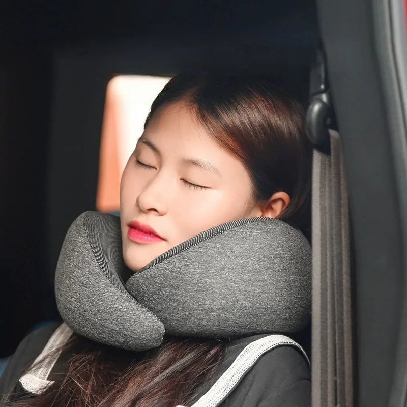 Adjustable Snail U-shaped Pillow Memory Foam Waist Cushion Portable Travel Sleeping Pillow Household Supplies Travel Accessories