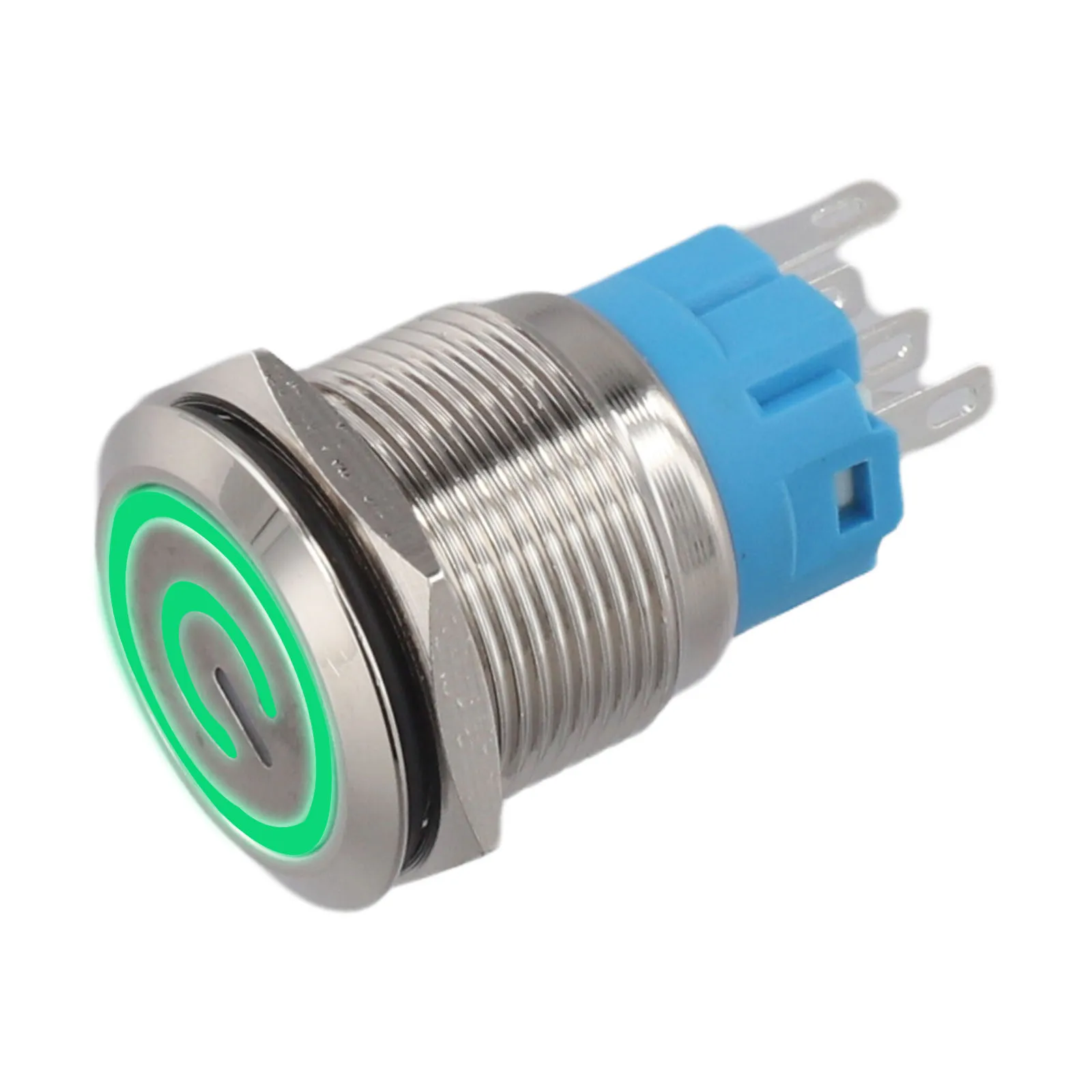 22mm Metal Push Button Switch 12-24V Self Locking Latching With Power LED IP66 Waterproof For Car Marine Boat For Auto