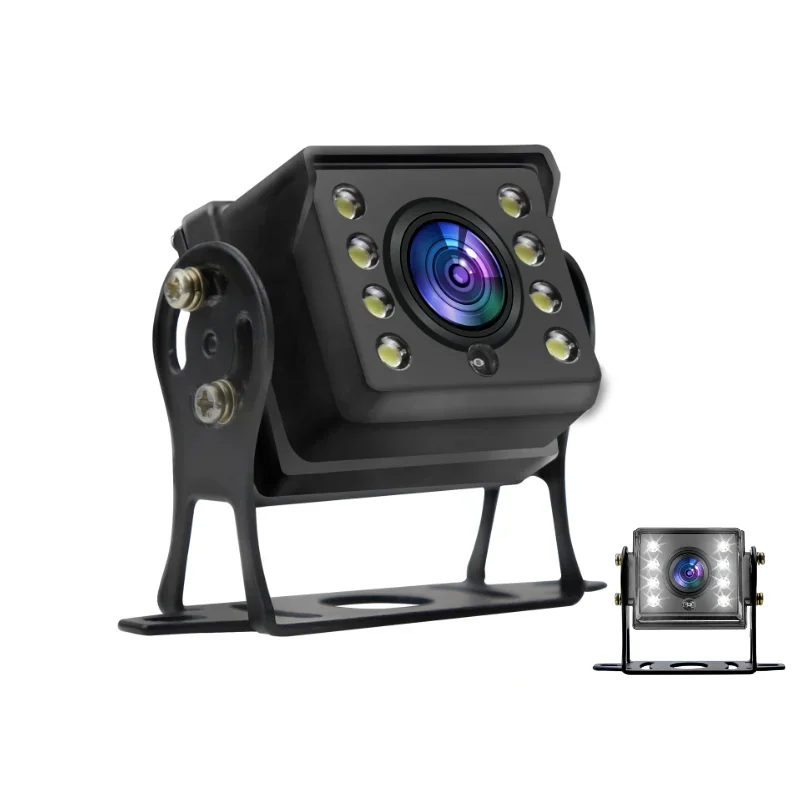 Car CCD HD Backup View Camera 12V ForBus RV Truck 8 LED White Lights Color Night Vision Vehicle Surveillance Security Camera