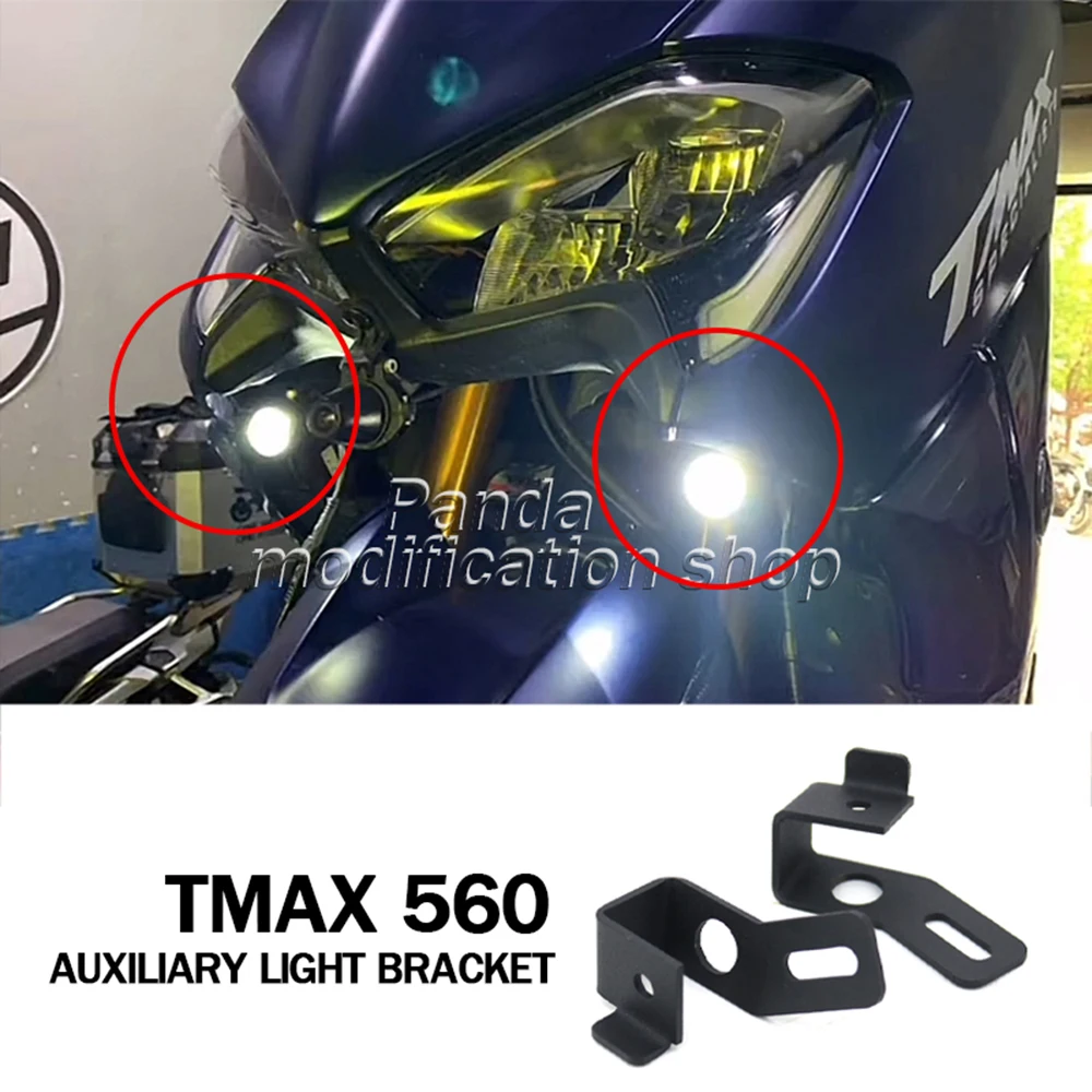 

for yamaha tmax 530 tmax 560 tmax530 tmax560 2017 2018 2019 2020 2021 Accessories Fog lamp spot lamp auxiliary support