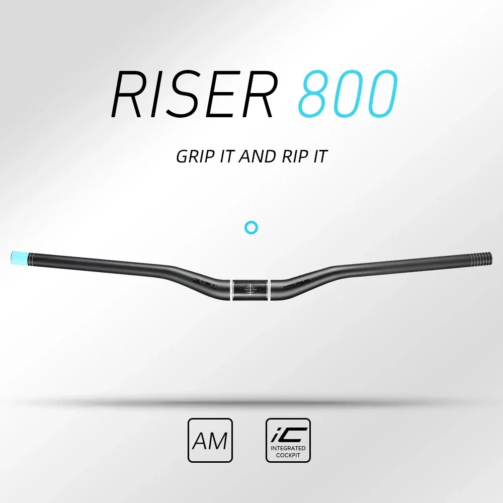 RYET AM Fahrrad Flacher Carbon-Lenker Ultraleichter T1000 MTB-Lenker 35 * 800 mm Gerader Mountainbike-Lenker Riser-Lenker