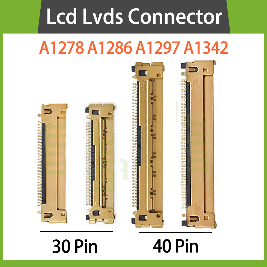 Brand New Laptop LCD LED LVDs Cable Connector 30pin 40pin For Macbook Pro A1278 A1286 A1297 A1342 2008-2012 Year