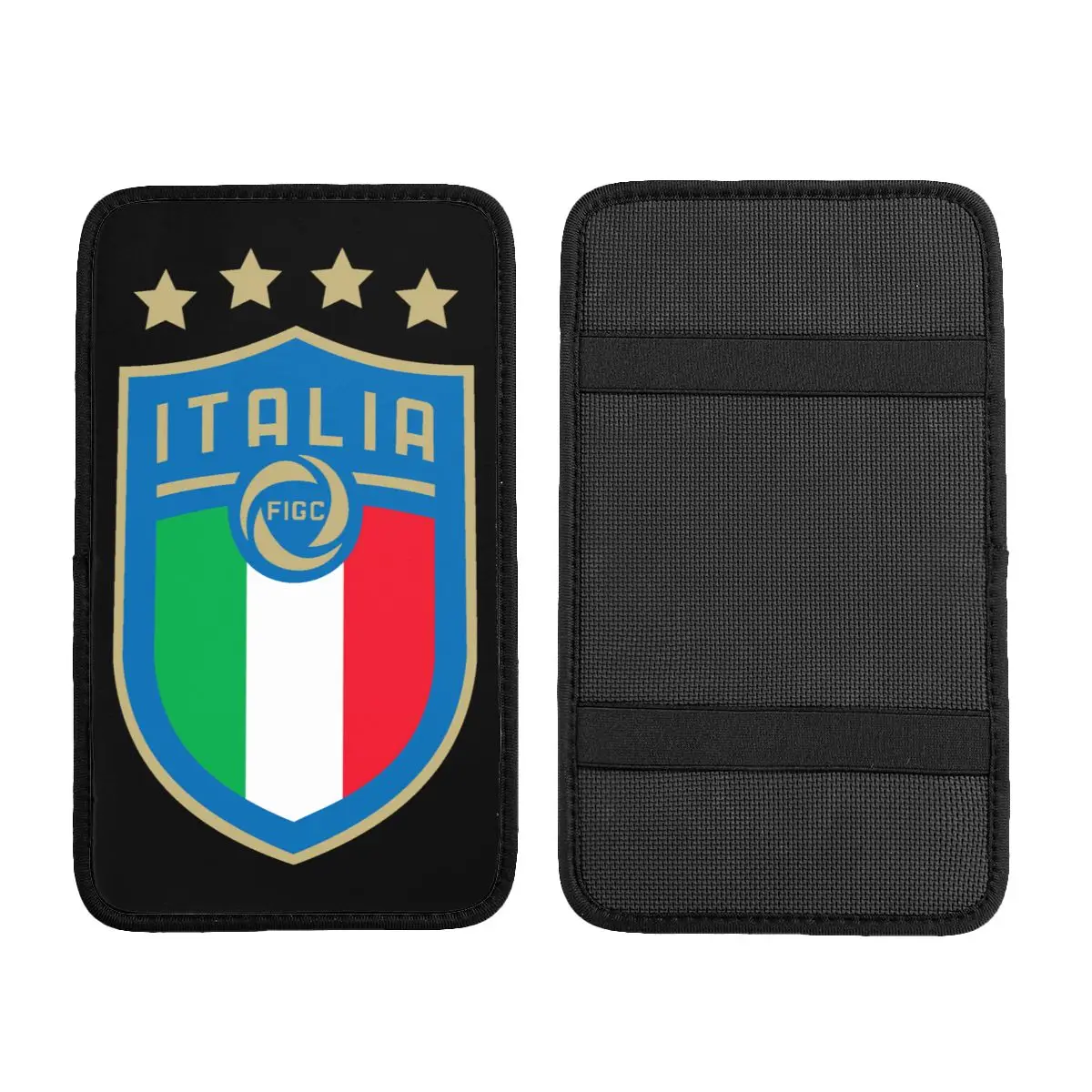 Custom Italia Figc Car Armrest Box Pad Anti-Slip Italian Football Gift Car Interior Accessories Cushion Pad Universal Style