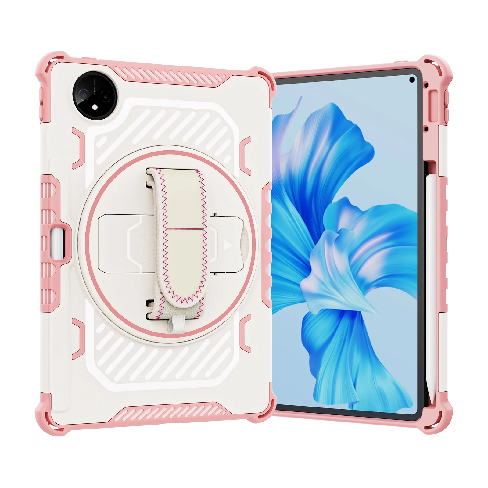 360 Rotating Hand Strap Case For Huawei MatePad 11 2023 2021 Pro 11 2024 2022 10.8 2021 2019 Kickstand Cover Shockproof