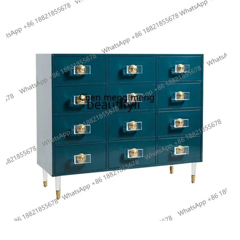 

xzModern simple light luxury decorative cabinets Nordic creative home bedroom twelve chest cabinets storage lockers