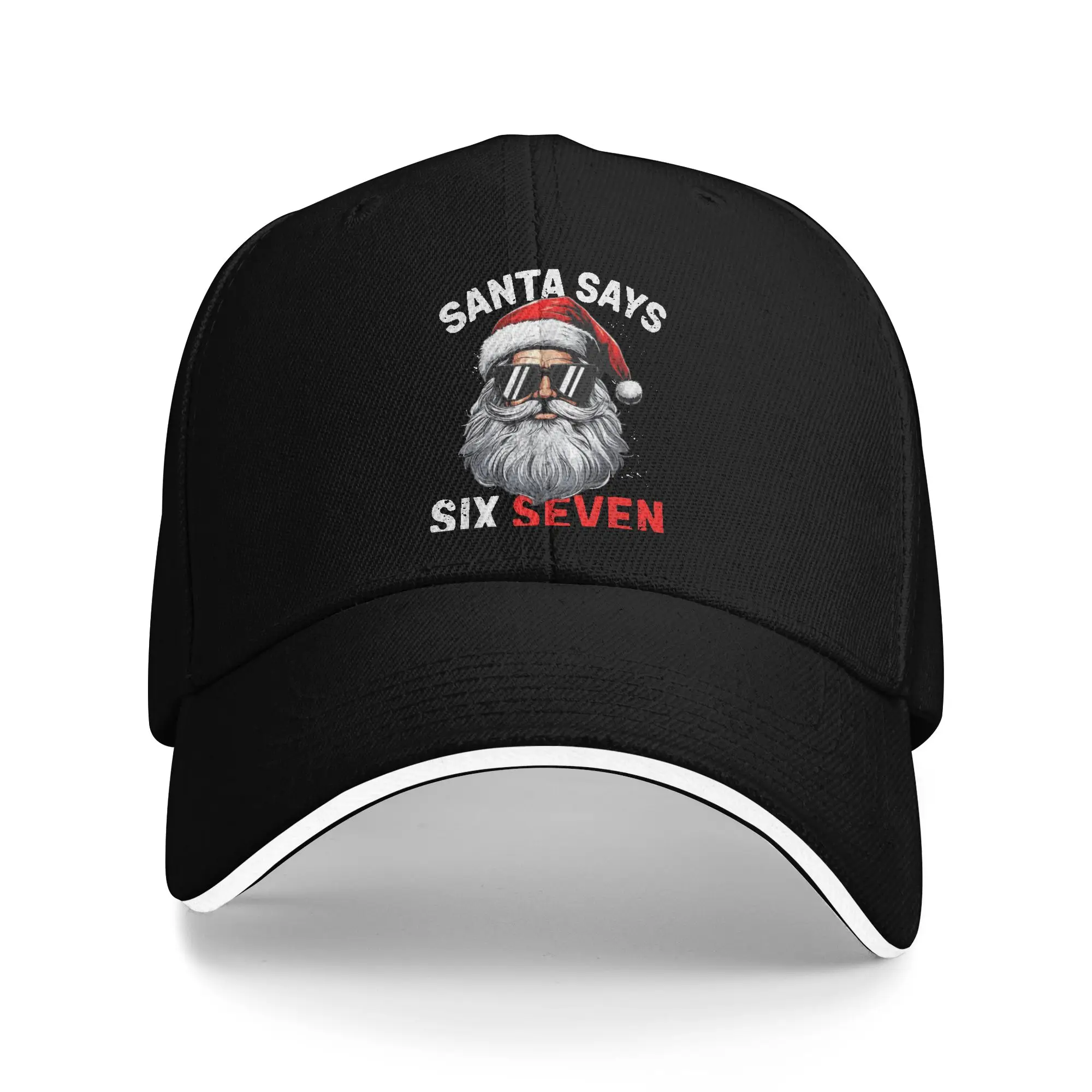 Santa Says Six Seven 6 7 Gen Z Alpha Meme Slang Christmas Sun Baseball Cap Summer Casual Hip Hop Hats For Unisex Baseball Caps
