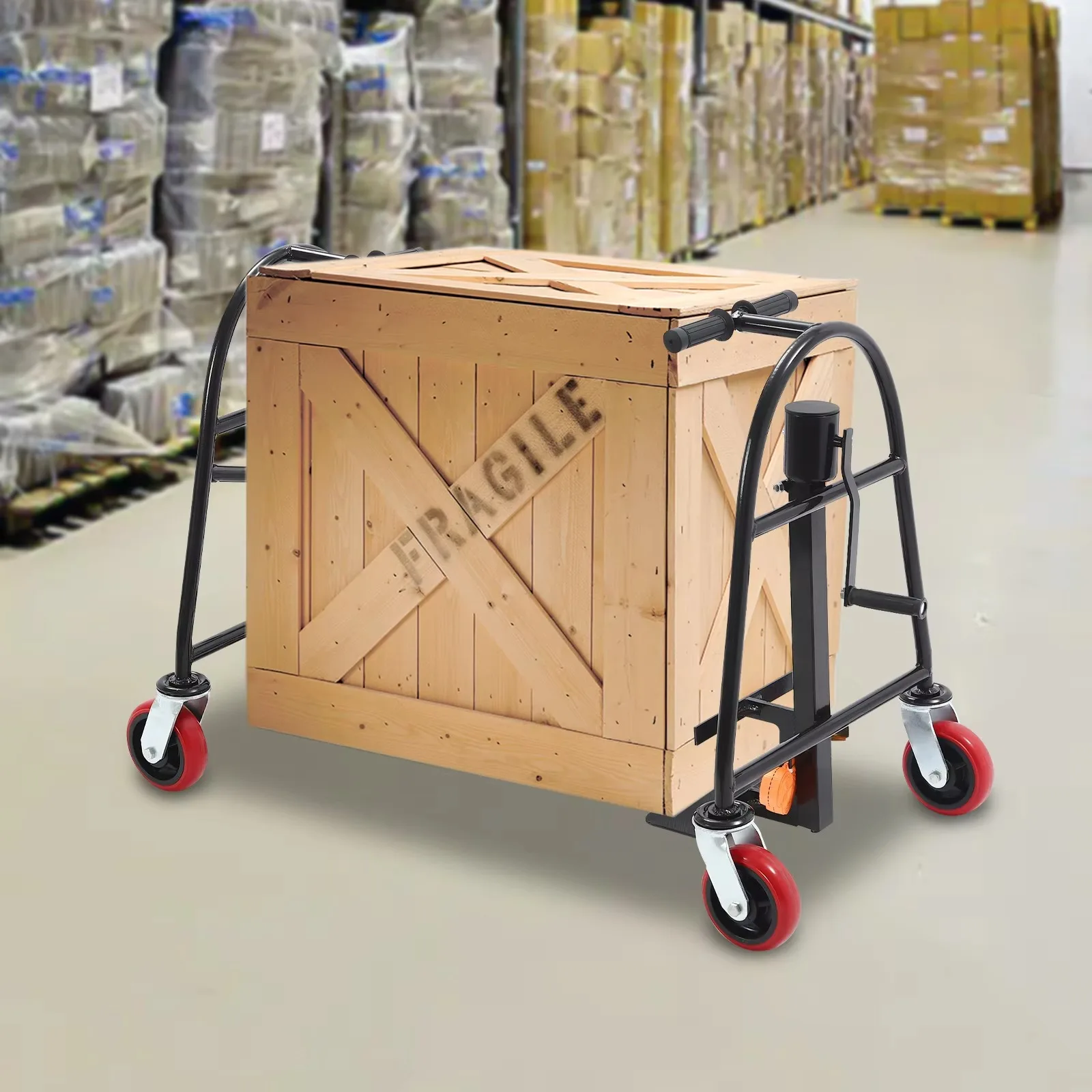 Heavy Duty Manual Furniture Move Tool 1300 Lbs Transport Lifter Wheeled 2 Set 1300Lbs for Moving, Offices, Warehousing