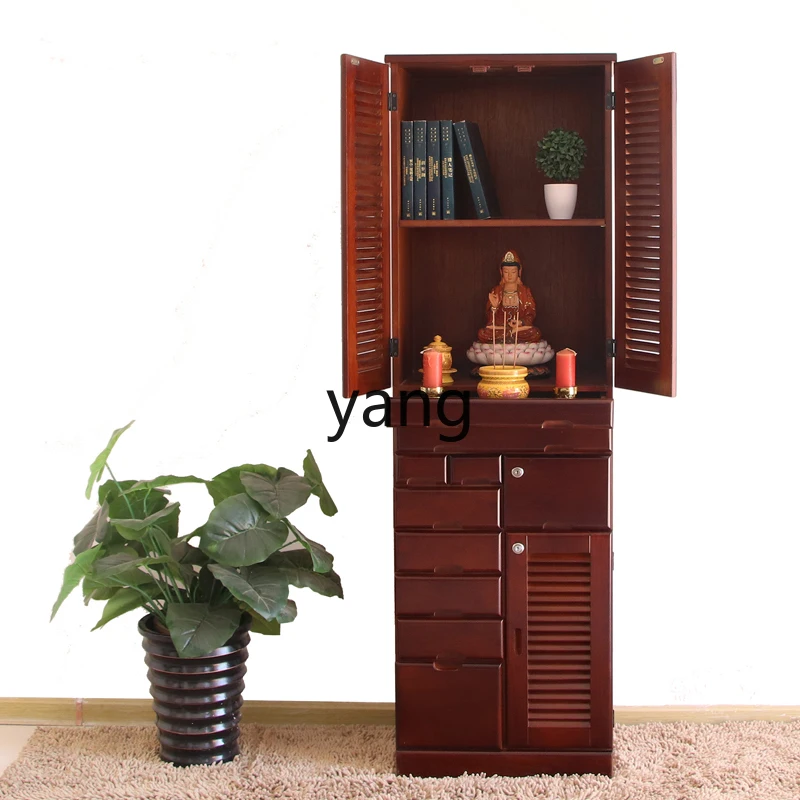 Yhl Office Enshrine God of Wealth Cabinet Multifunctional File Cabinet Buddha Cabinet Book with Door