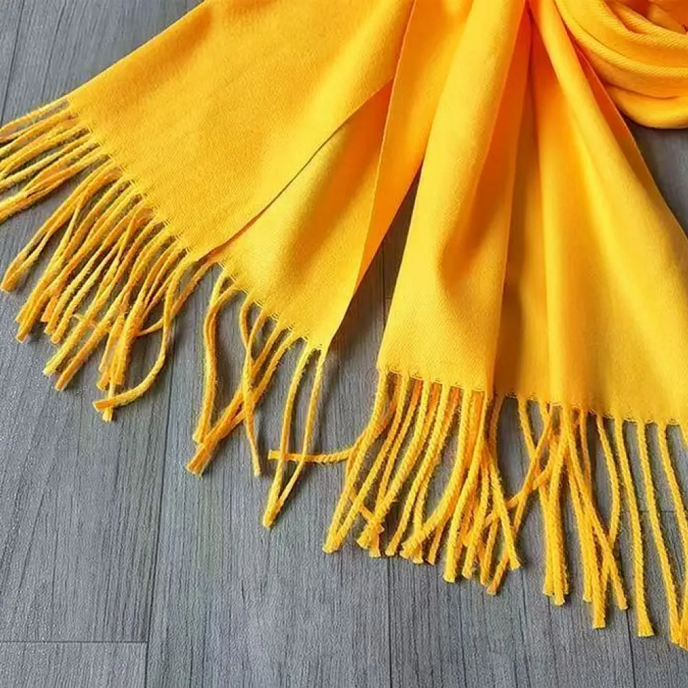 Yellow Satin Sash Scarf For Clan Ancestor Worship Custom Logo Embroidery High Quality Smooth Textile Traditional Ritual Shawl