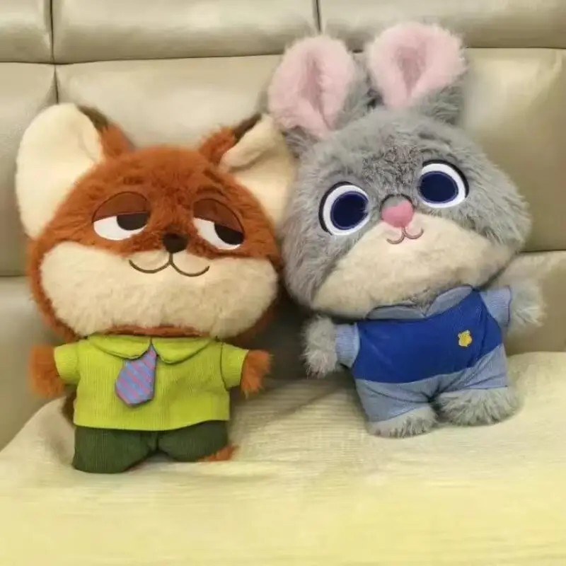 Disney Zootropolis Judy Hopps Nick Wilde Q-Version Pp coton remplissage en peluche jouets d'accompagnement dans le lit câlin oreiller cadeau d'anniversaire