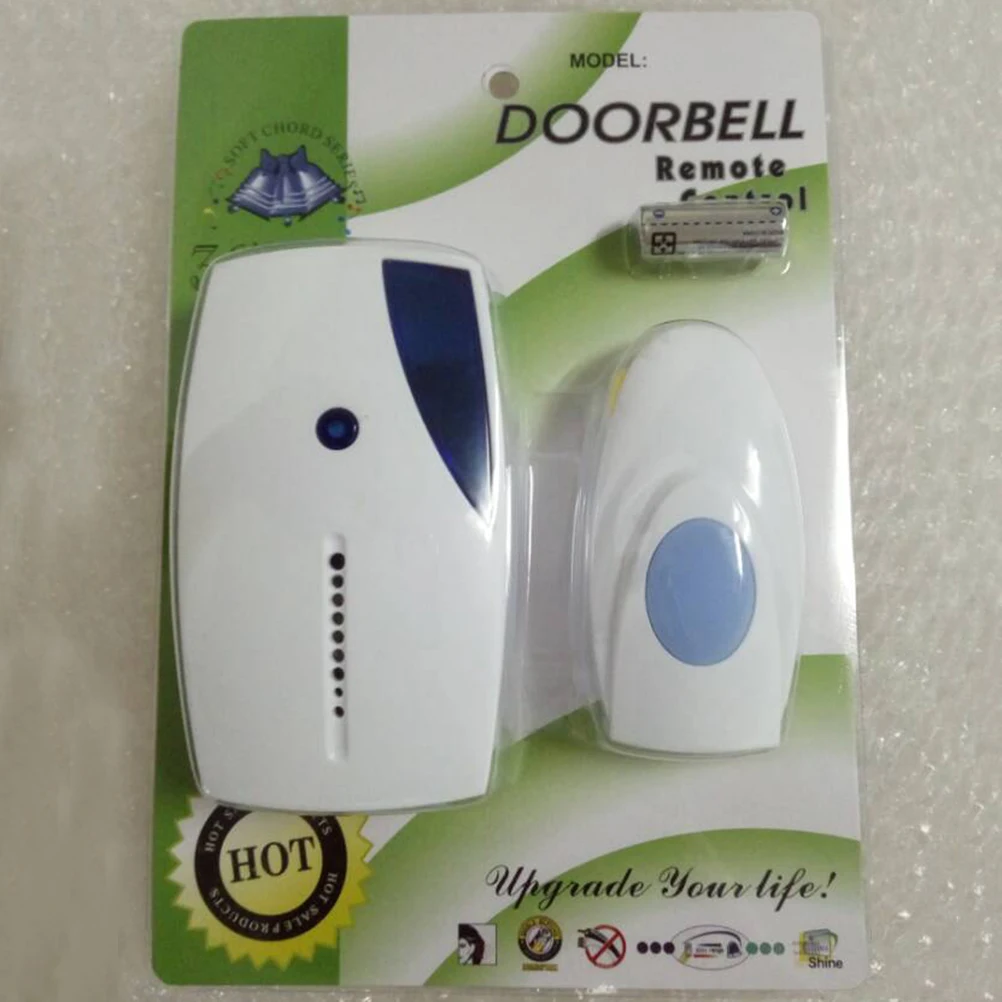 

Wireless Doorbell Kit 36 Chimes Volume Adjustable LED Rhythm Remote Control Operated Door Bell Receiver