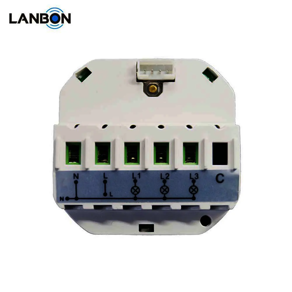 

Горячая продажа товаров для умного дома Lanbon, модуль настенного выключателя Wi-Fi, модуль дистанционного управления освещением Alexa