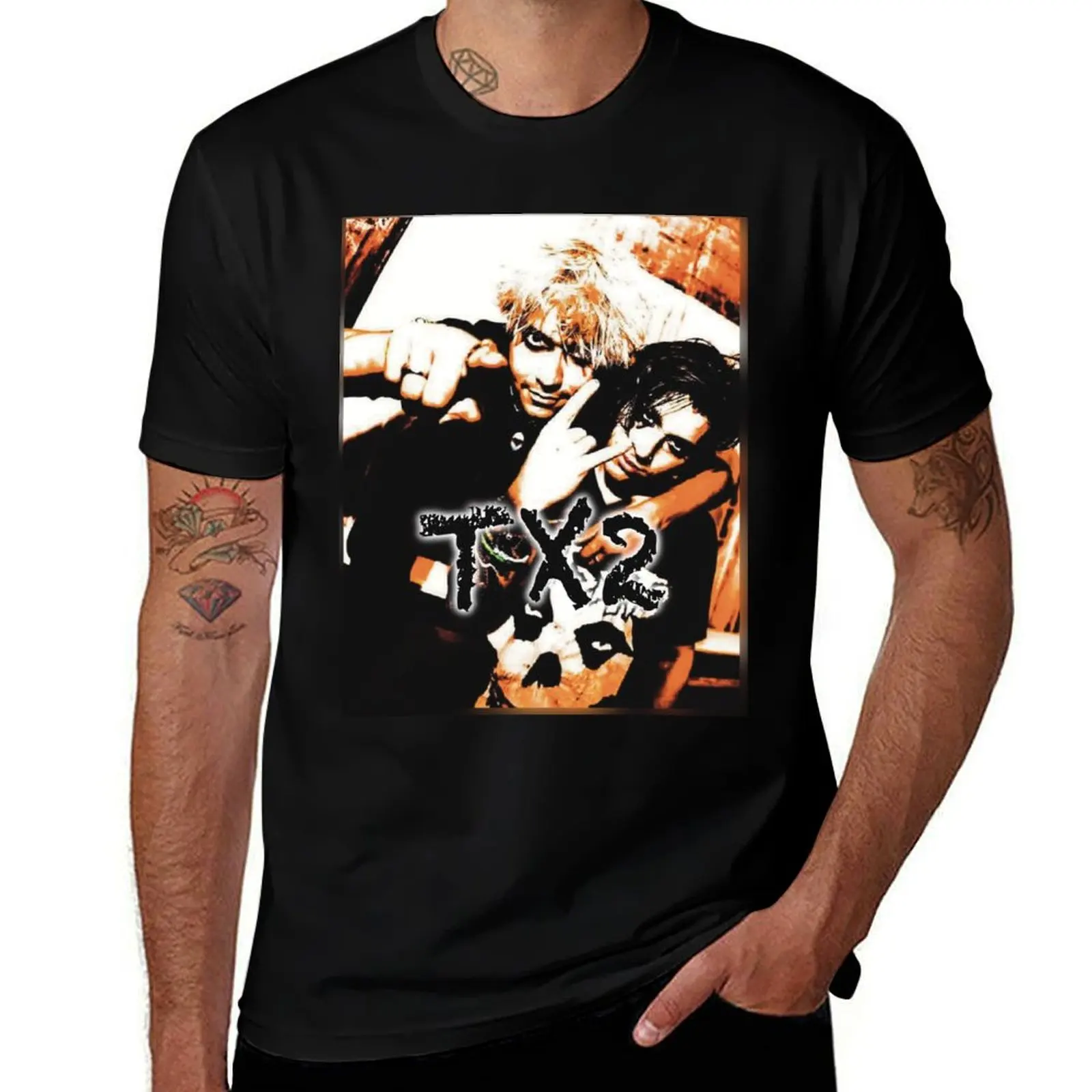 

TX2 T-Shirt t shirts with prints black cotton t-shirt plain for man package
