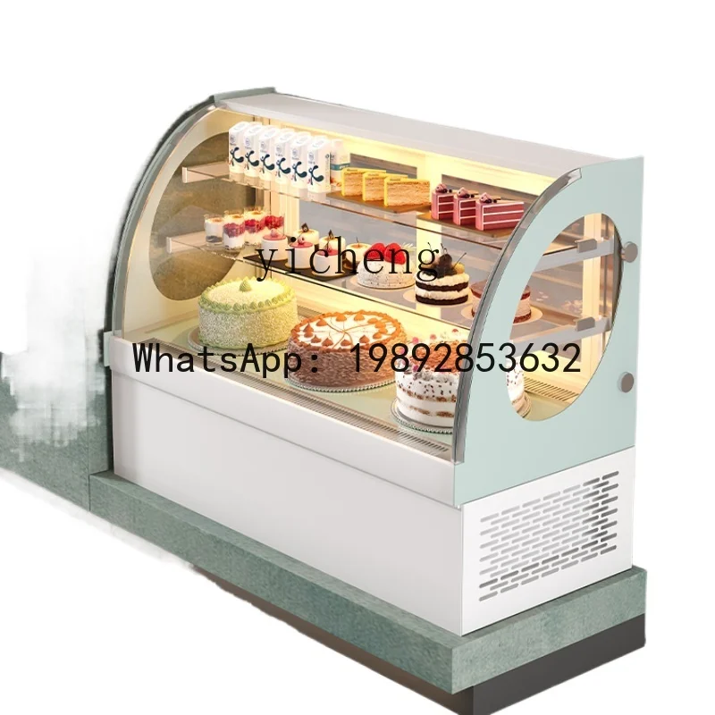 Cake Show Case Small Dessert Display Cabinet Cooked Food Refrigerated Cabinet Fruit Fresh Cabinet